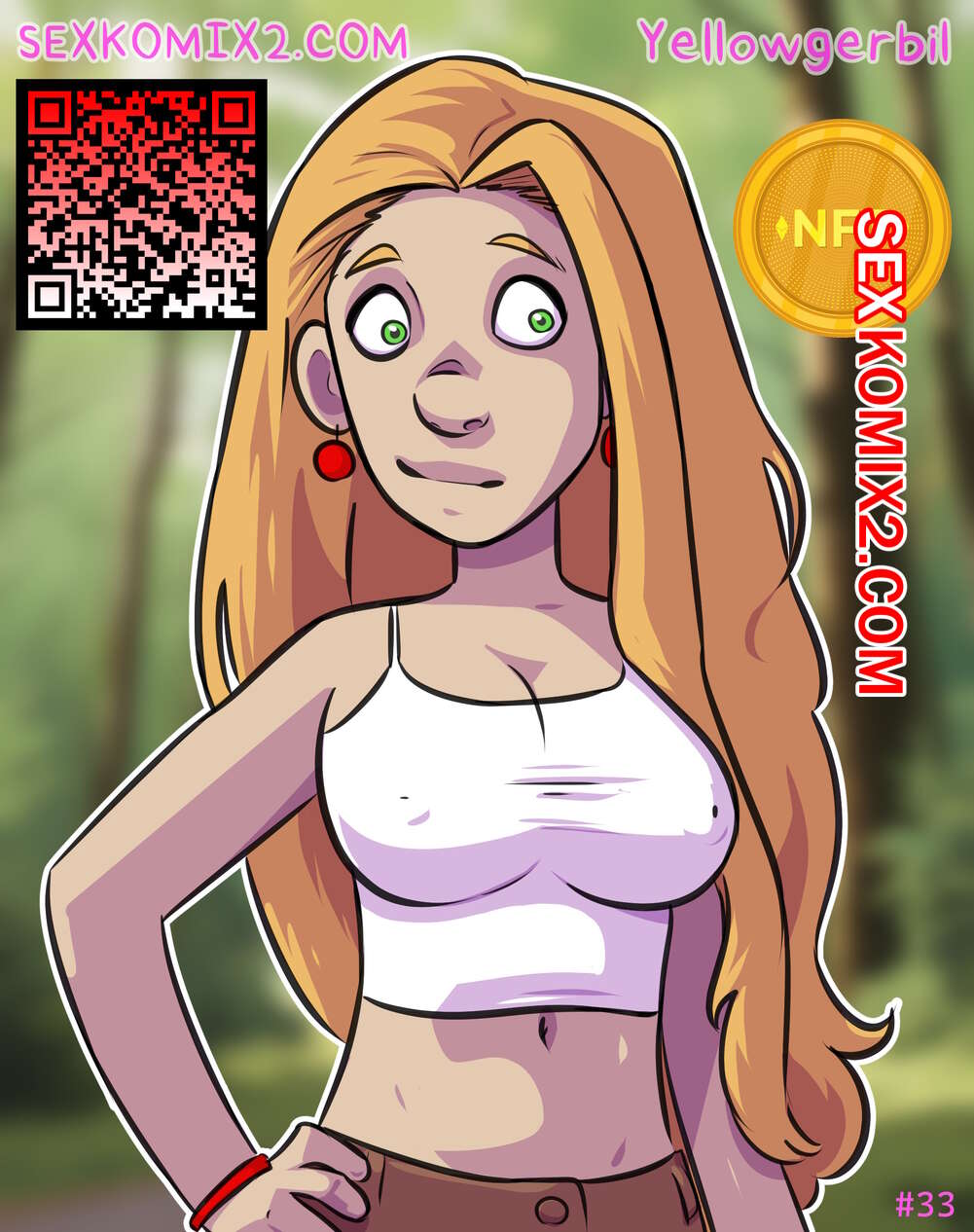 Porn NFT Anastasia. 33. artist Yellowgerbil. universe Yellowgerbil.