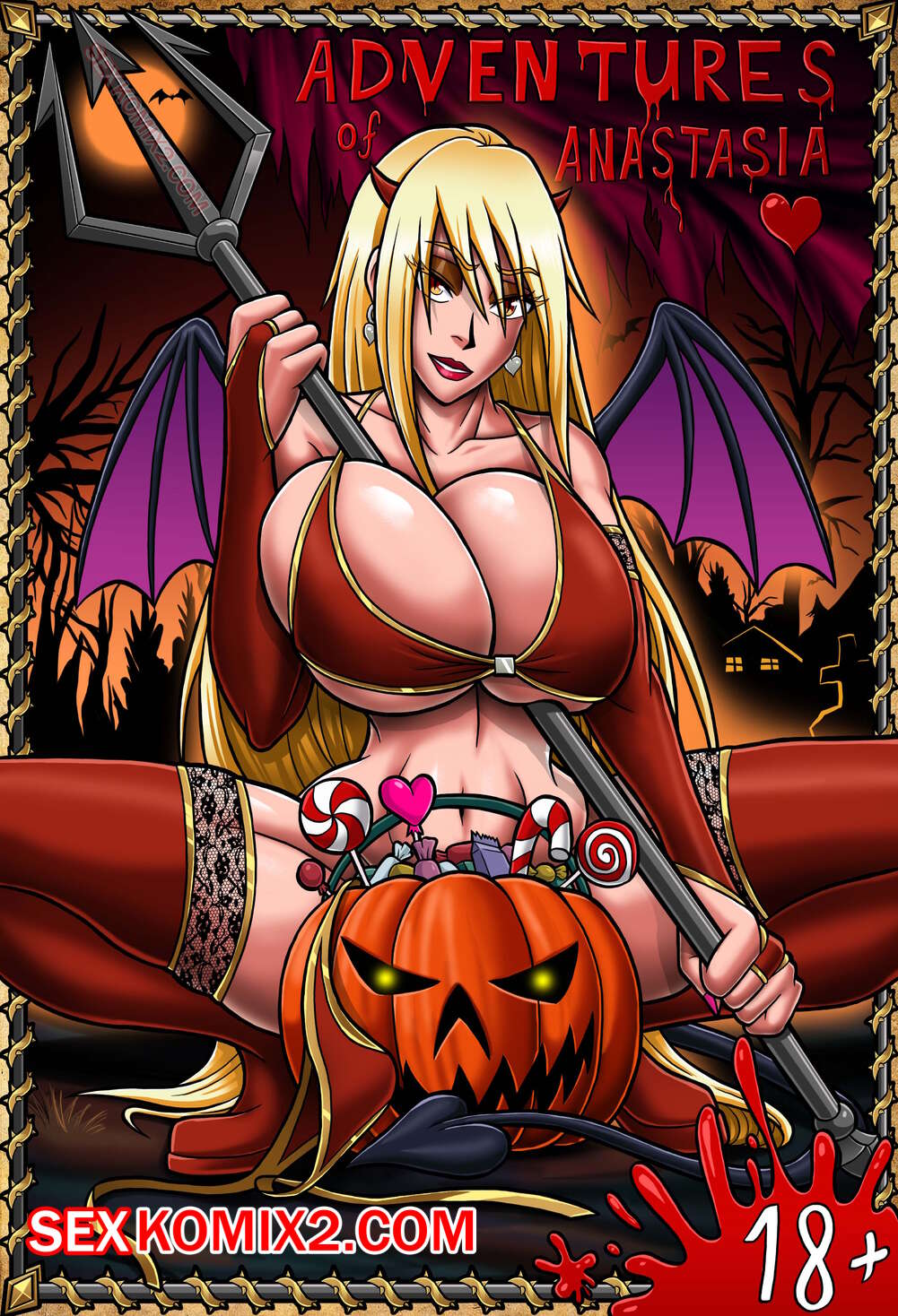 Porno comic Adventures of Anastasia. Halloween. by sexkomix2.com.