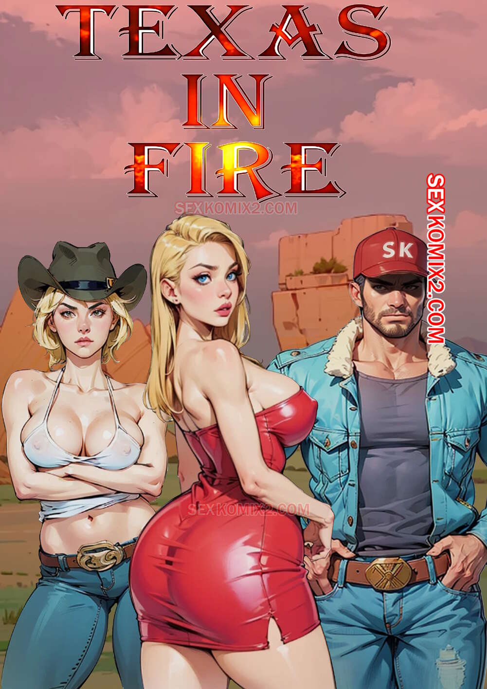 Porno comic Texas in fire. mr cookie by sexkomix2.com.