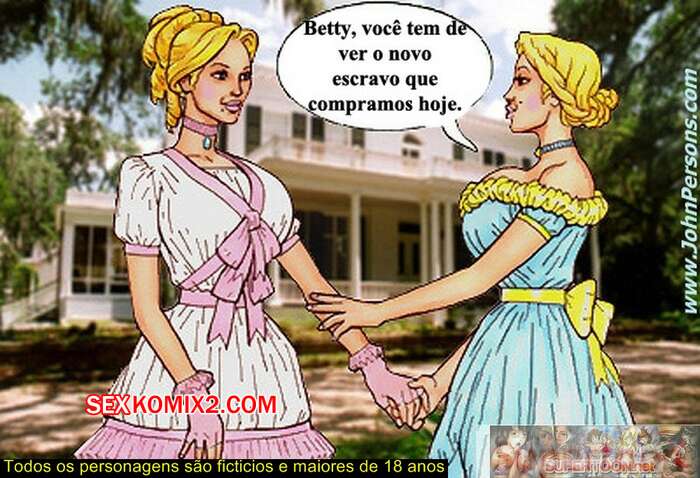 Porno comic 2 Hot Blondes. Plantation. Part 1