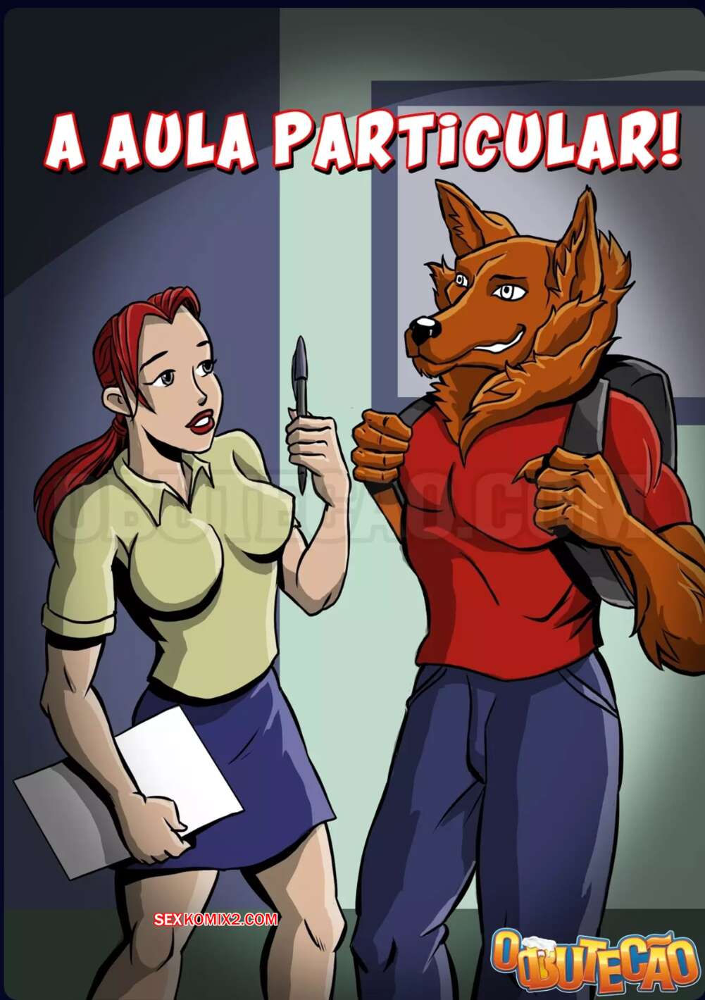 Porno comic A aula particular. O Butecao