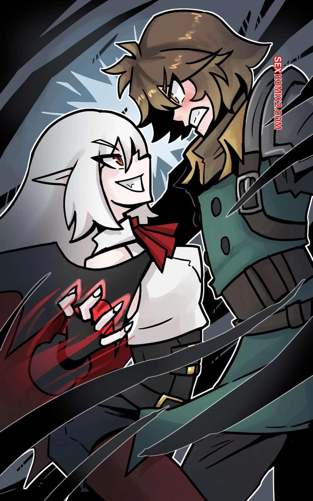 Porno comic A fight between vampire and vampire hunter. Juztplay