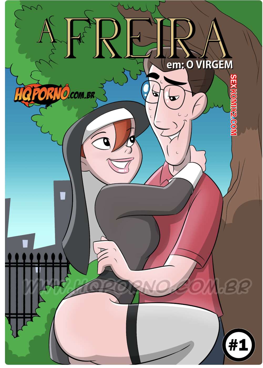 Porno comic A freira. Parte 1. O virgem. HQPorno