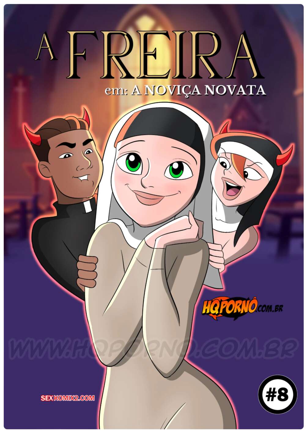 Porno comic A freira. Parte 8. HQPorno