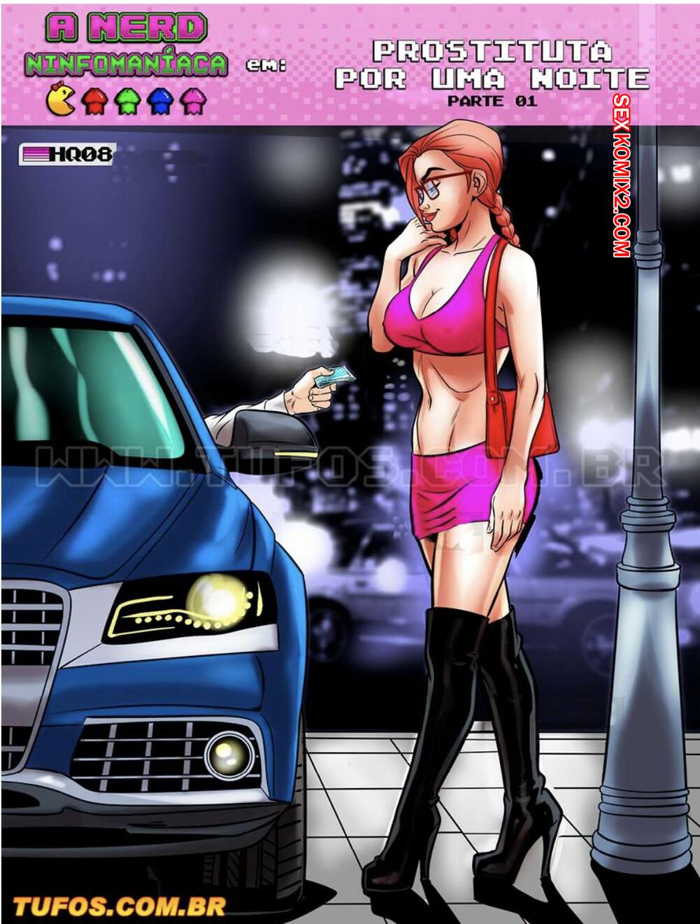 Porno comic A Nerd Ninfomanca. Parte 8. Prostituta por uma noite. WC TF