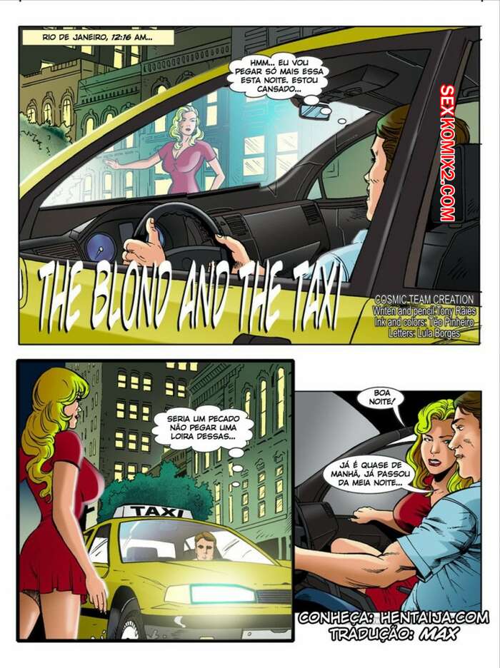 Porno comic A Vadia loira e o Motorista de Taxi do Rio