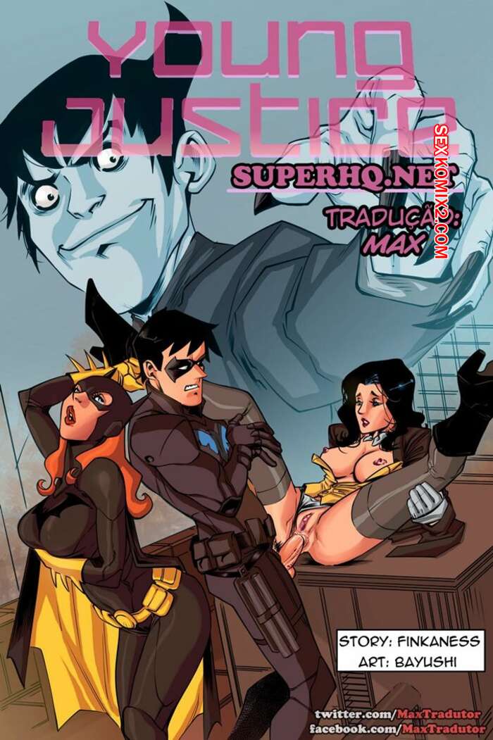 Porno comic Asa Noturna e Zatanna fodem a Batgirl