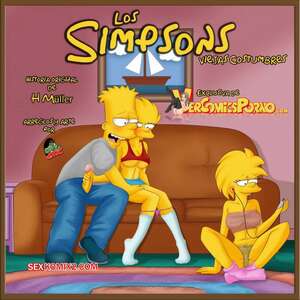 Porno comic Bart cachondo con sus hermanas Porno comic Bart cachondo con sus hermanas