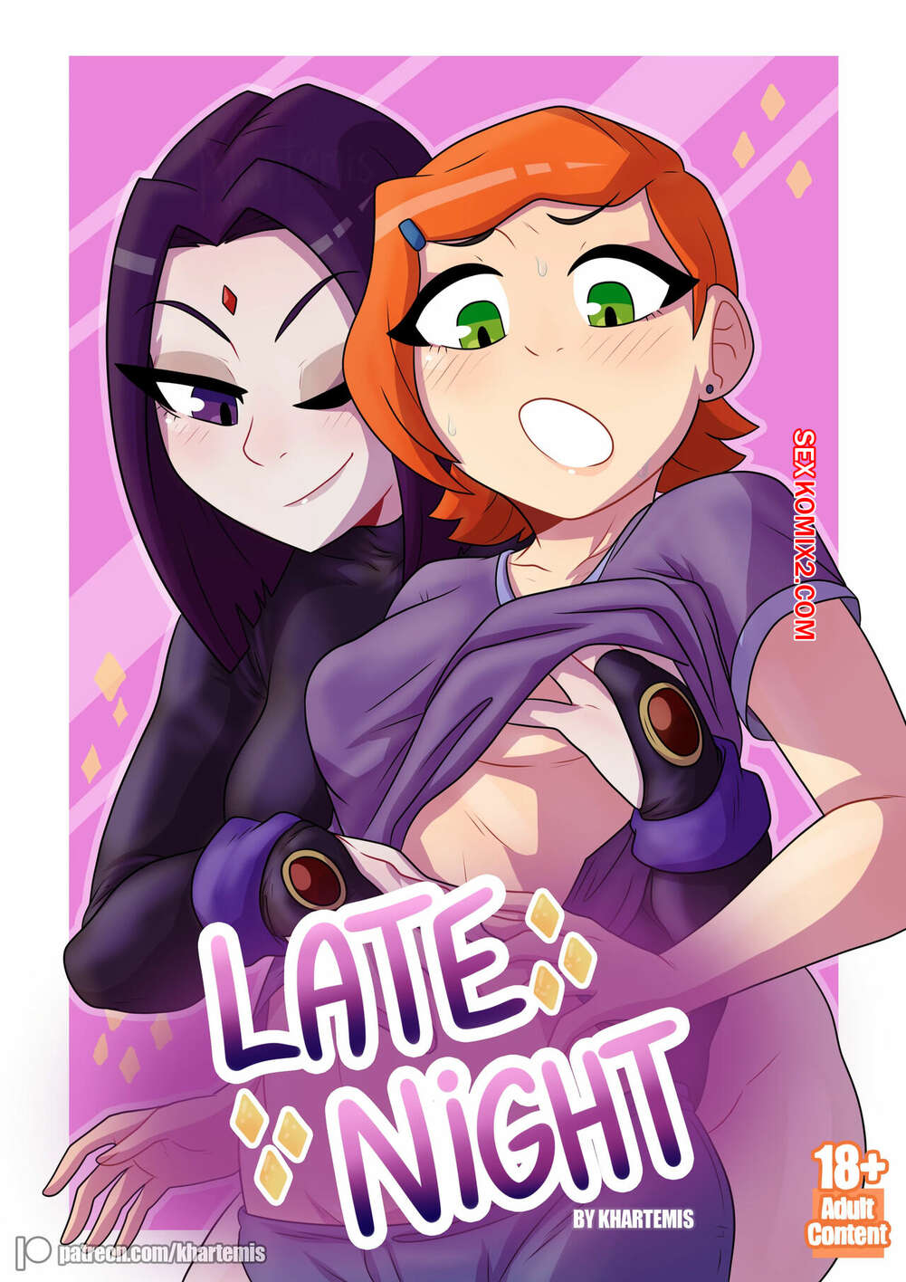 Porno comic Ben 10. Teen titans. Late night