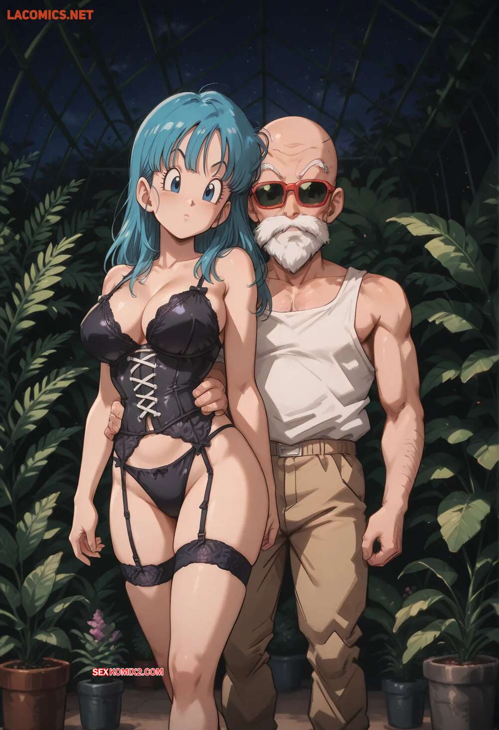 Porno comic Bulma x Master Roshi. Scarlet Meow