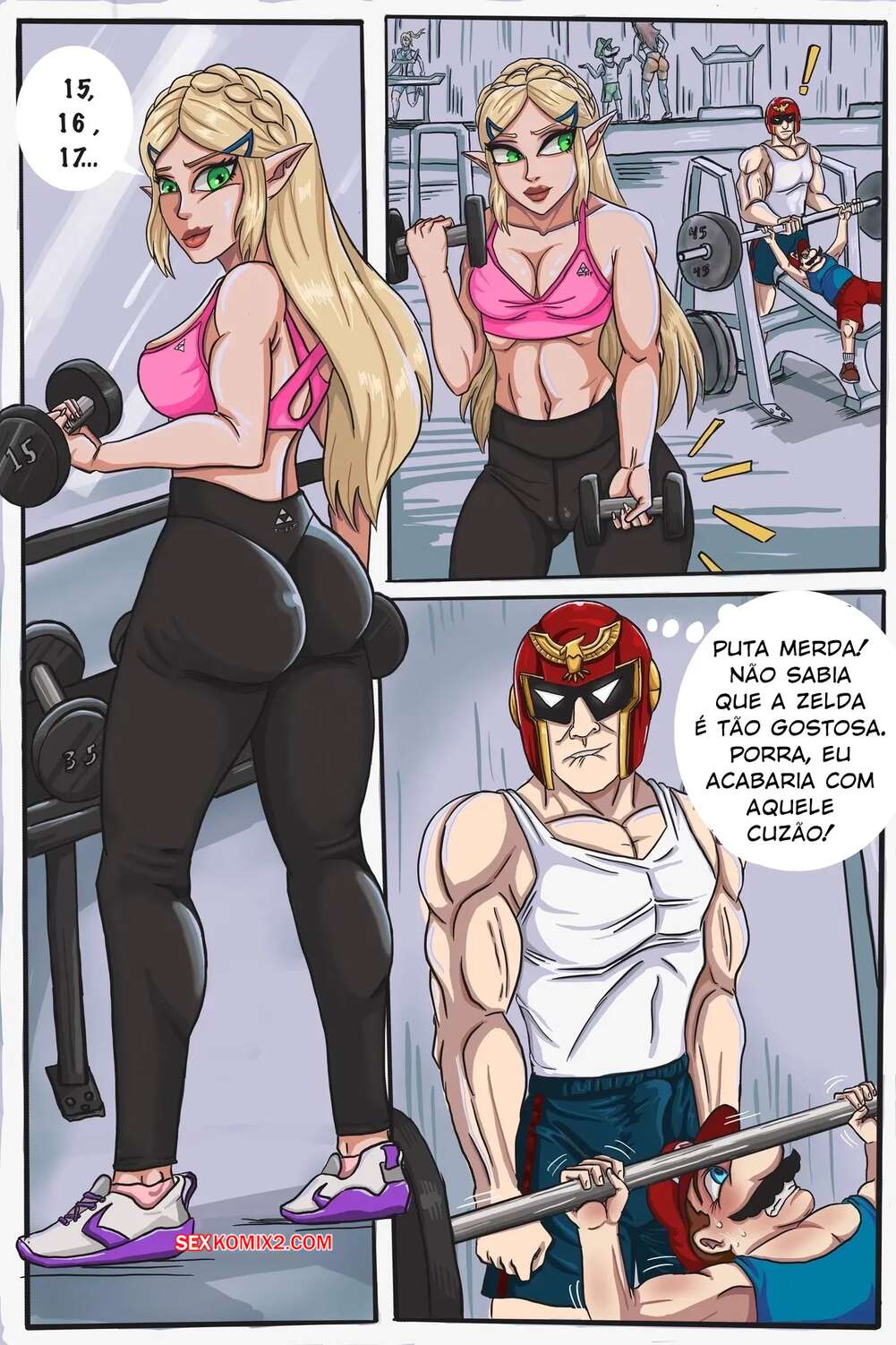 Porno comic Captain Falcon x Princess Zelda. Jannet01