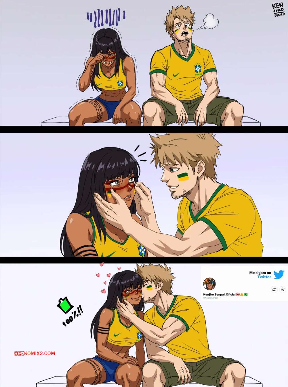 Porno comic Copa Do Brasil. Kenjiro Senpai
