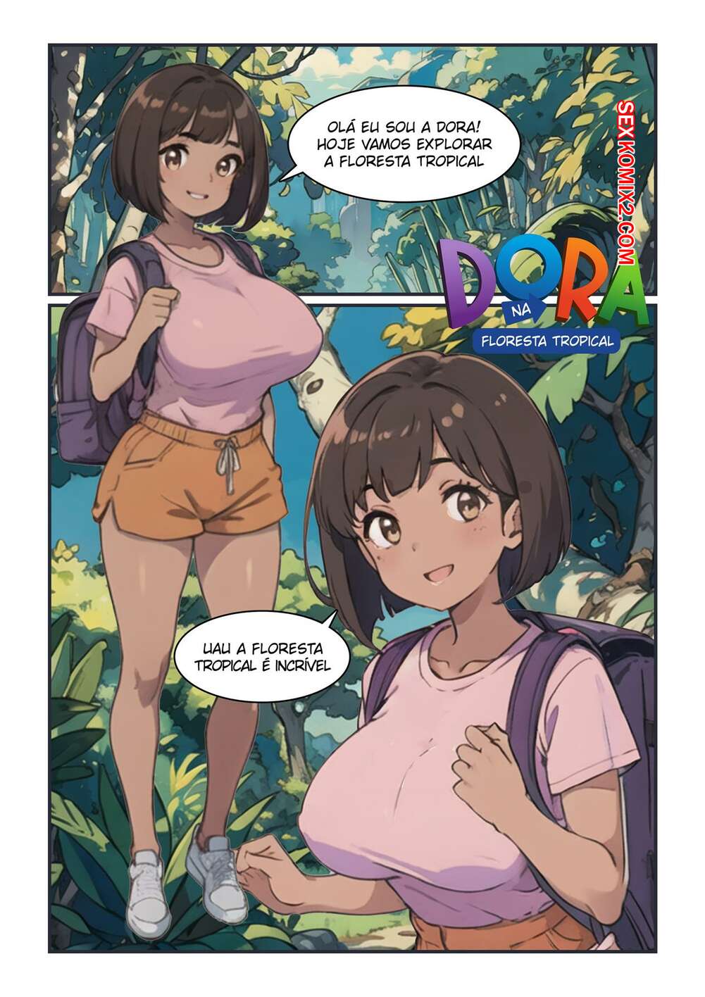 ✅️ Porno comic Dora sendo fodida no mato sex comic morena  