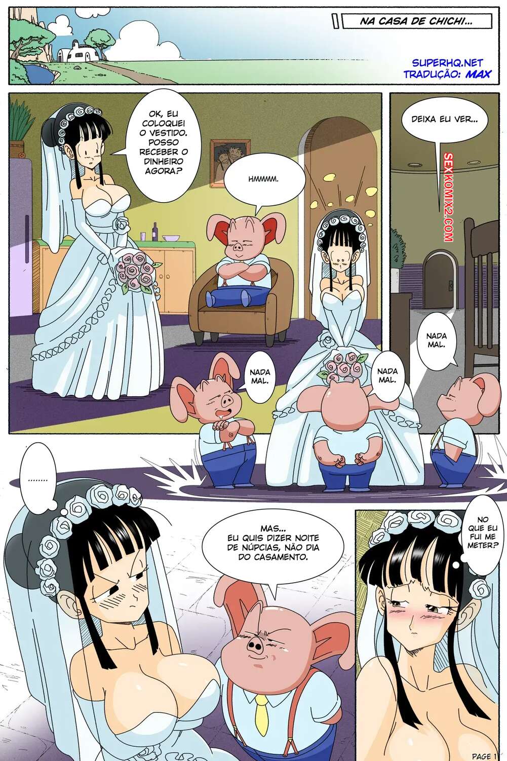 Porno comic Dragon Ball. Oolongs proposal. Botbot