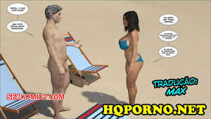 Porno comic Esposa safada na praia de nudismo Porno comic Esposa safada na praia de nudismo