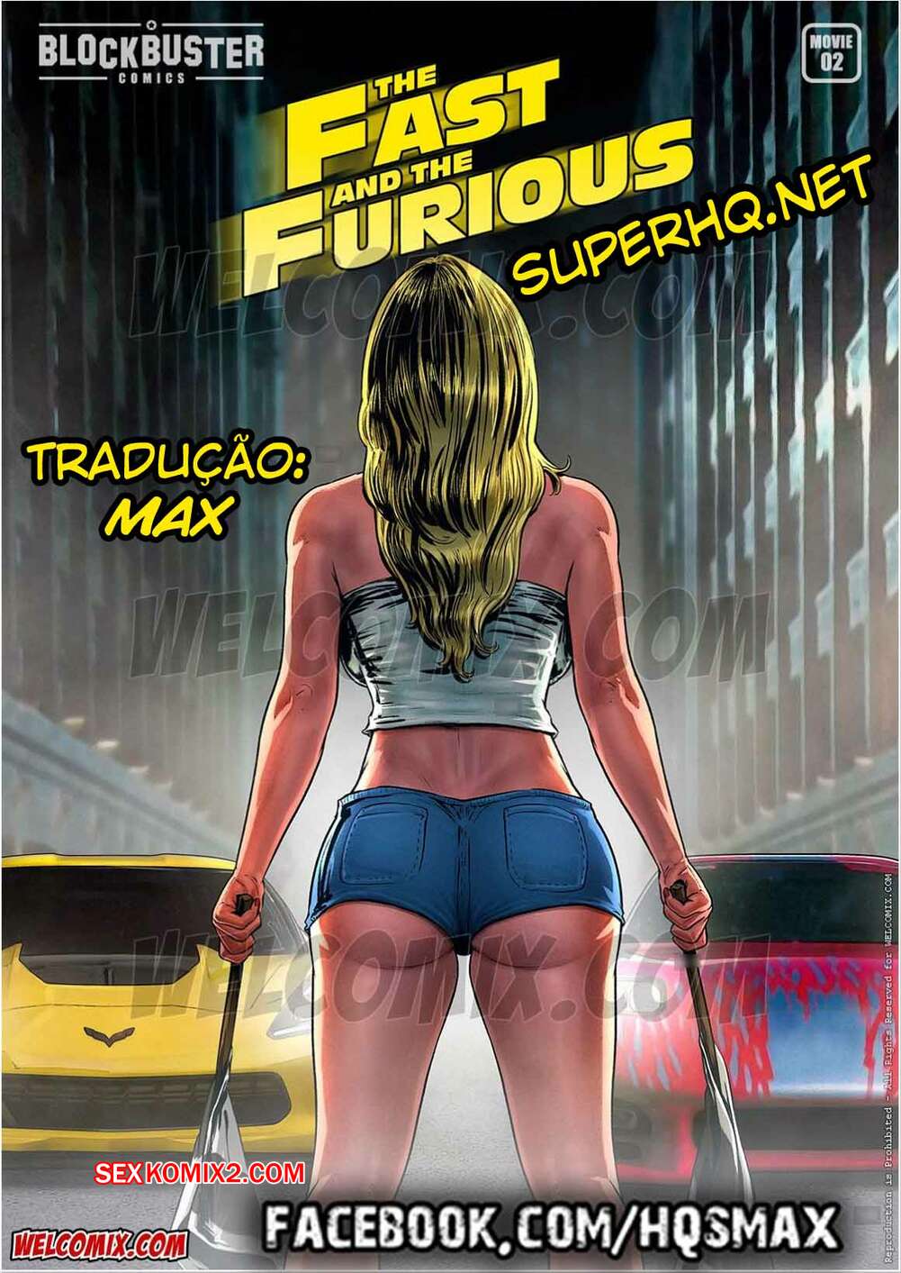 Porno comic Fast and the Furious. Blockbuster
