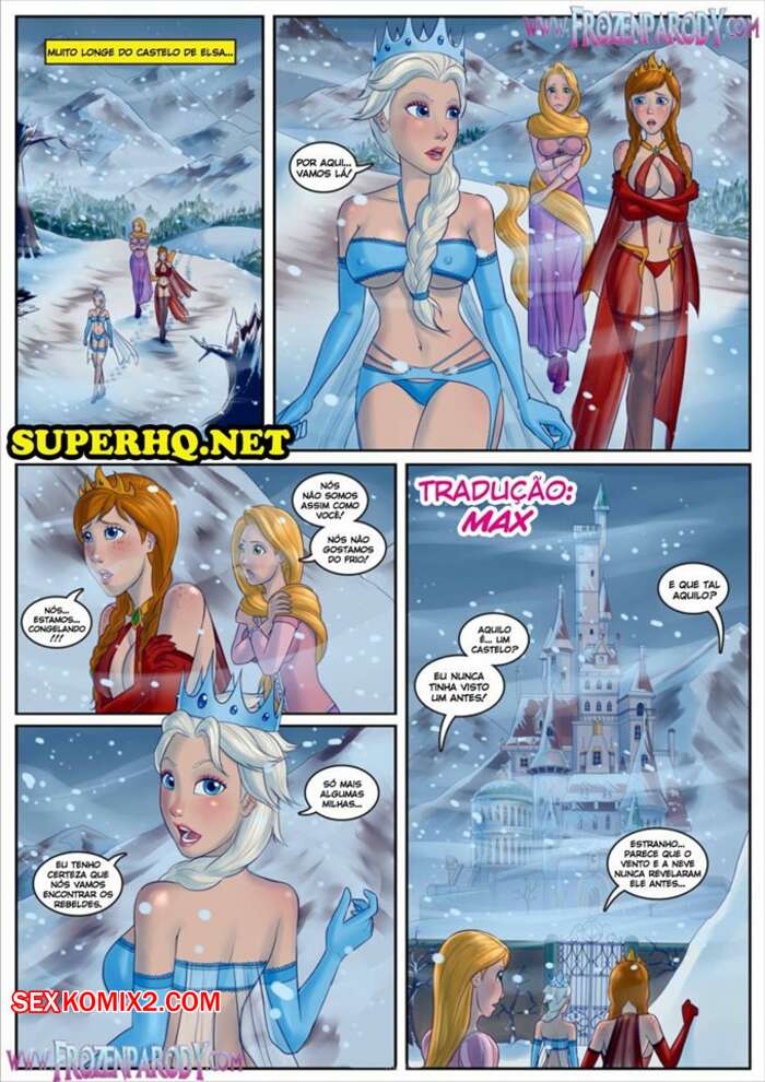 Porno comic Frozen Parody 13. O brinquedo sexual da Bela