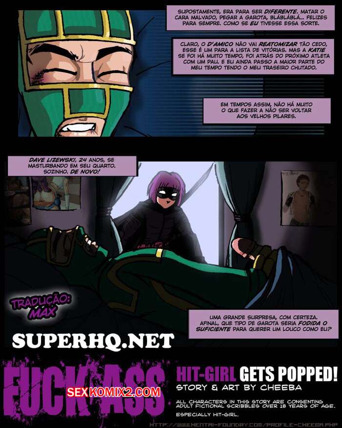 Porno comic FuckAss, HitGirl Perde a Virgindade