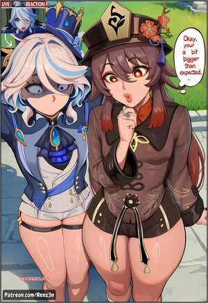 Porno comic Furina And Hu Tao, Tag Team Threesome. Renz3n