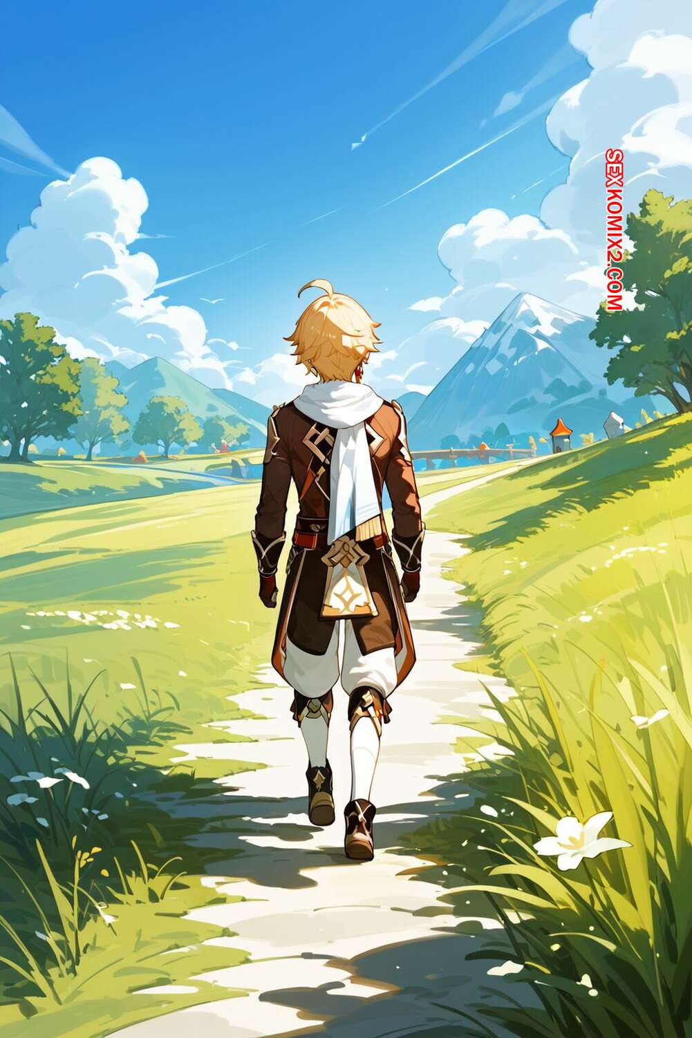 Porno comic Genshin Harem. Sadenda