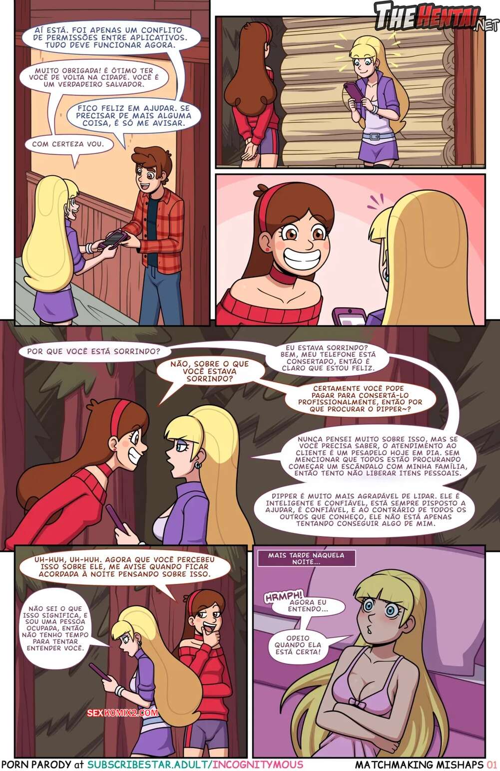 Porno comic Gravity Falls. Matchmaking Mishaps. Incognitymous