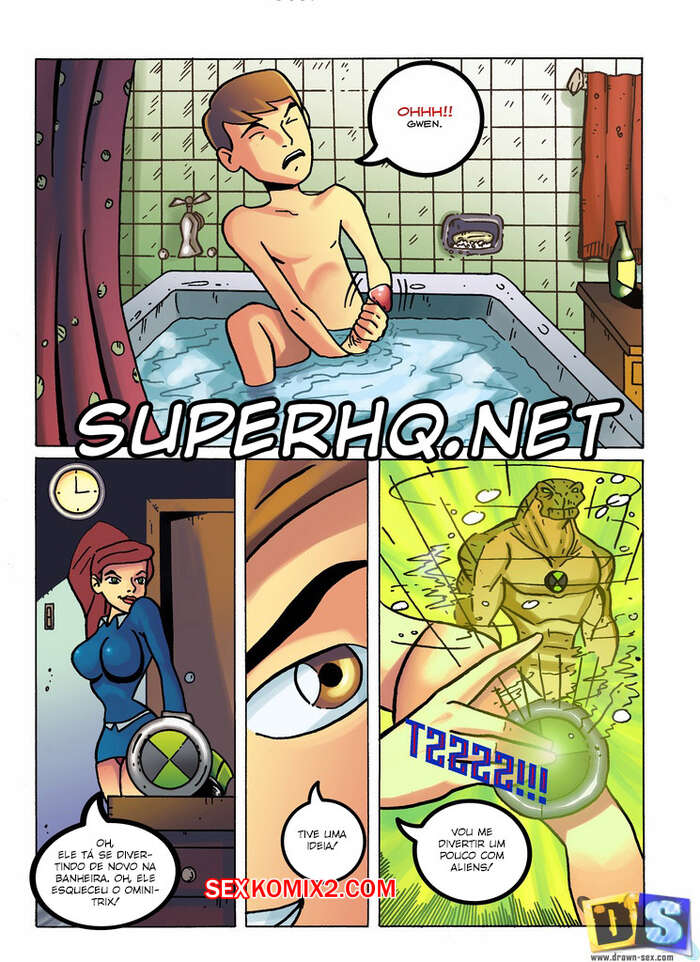 Porno comic Gwen fudendo com Alien