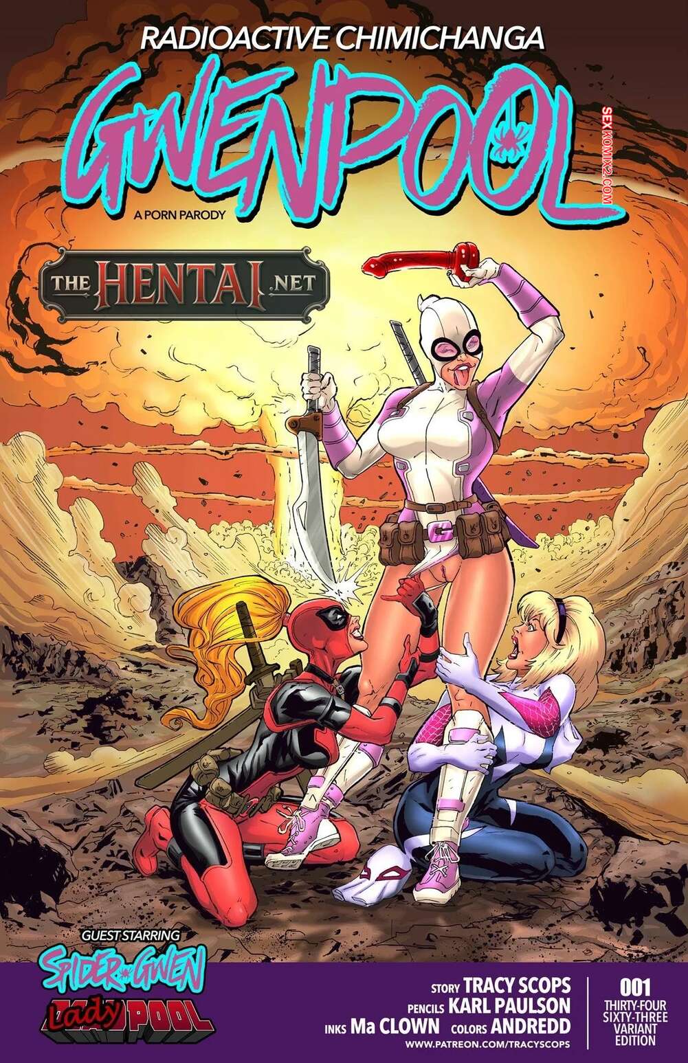 Porno comic Gwenpool. Tracy Scops