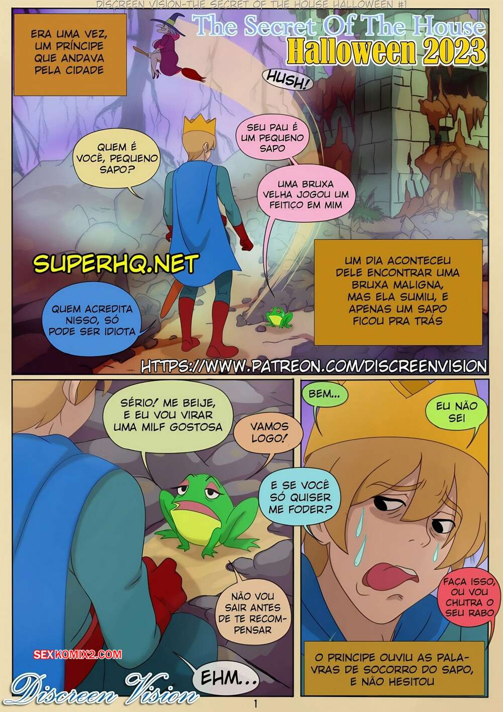 Porno comic Halloween. Discreen Vision, Inusen