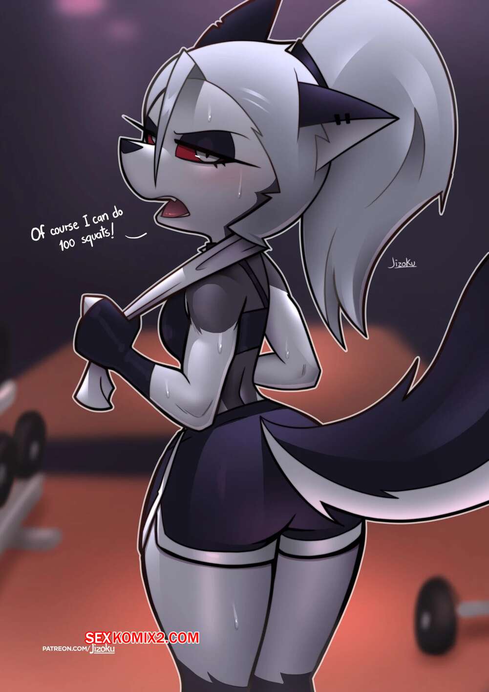 Porno comic Helluva Boss. Jizoku