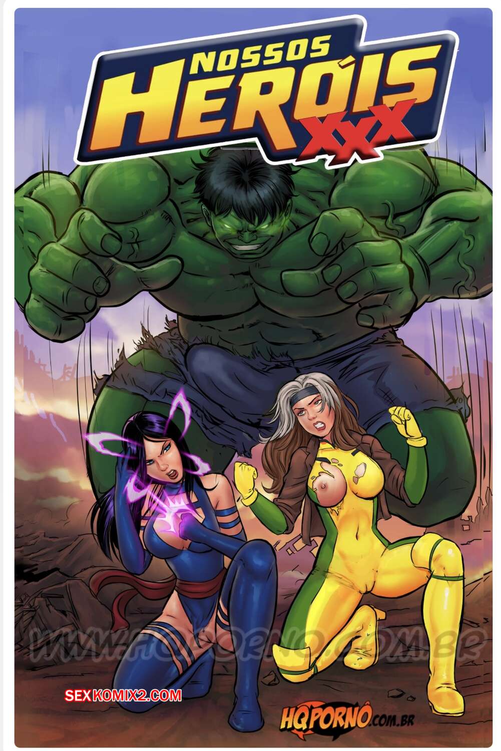 Porno comic Hulk Fode Nossos Herois XXX. HQPorno