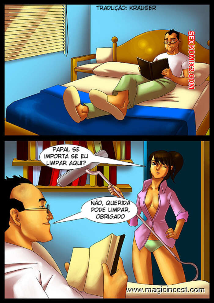 ✅️ Porno comic Incesto Pai e Filha sex comic homem ficou muito  