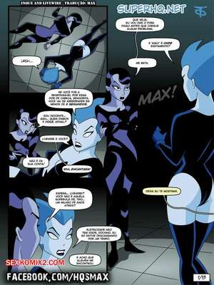 Porno comic Inque and Livewire. Batman.