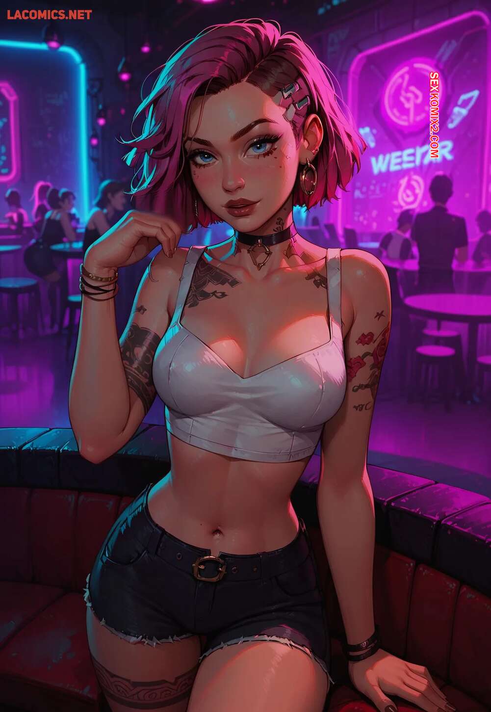 Porno comic Judy at the Club. LowFireStudios