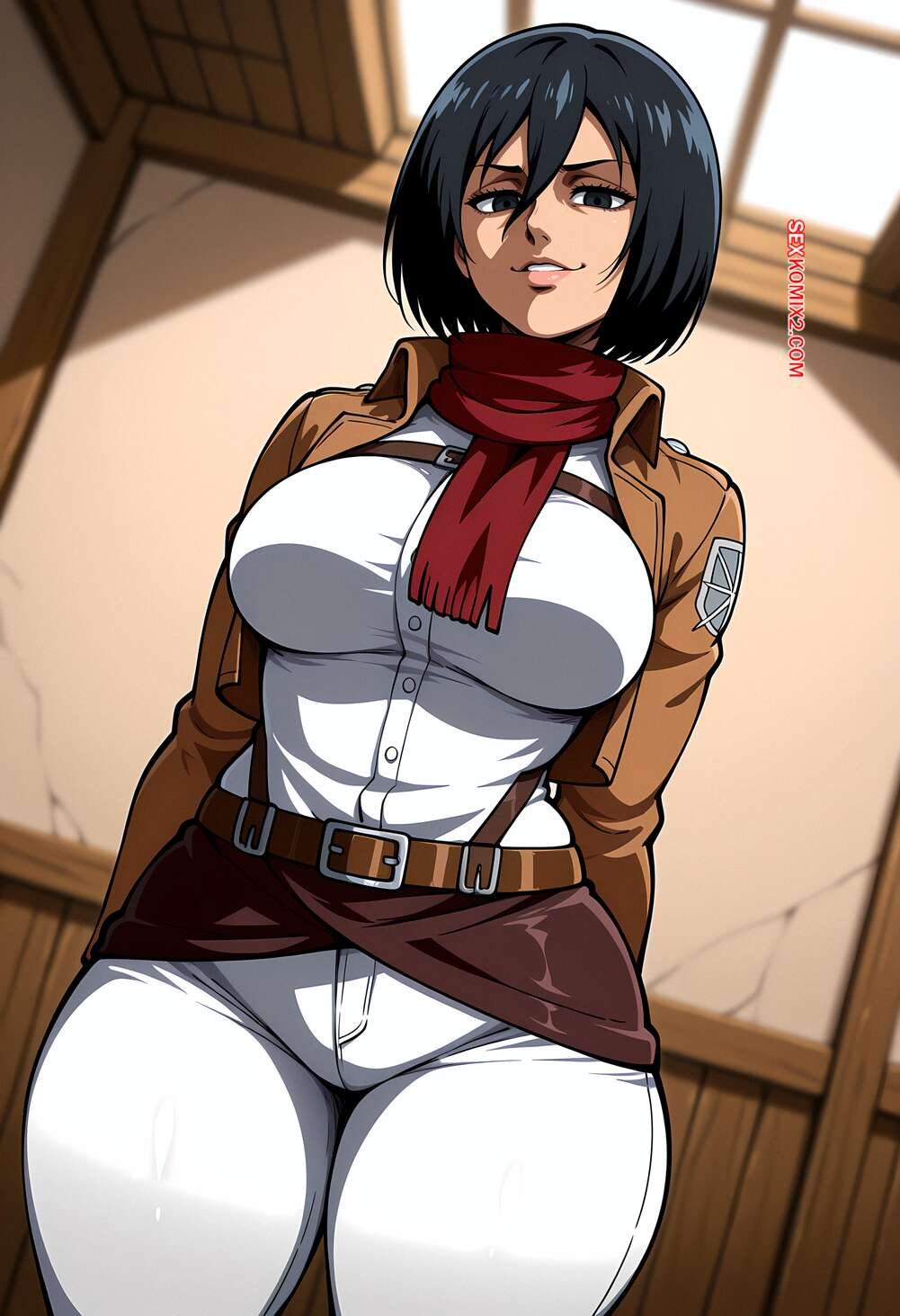Porno comic Mikasa Ackerman x BBC. Floxin