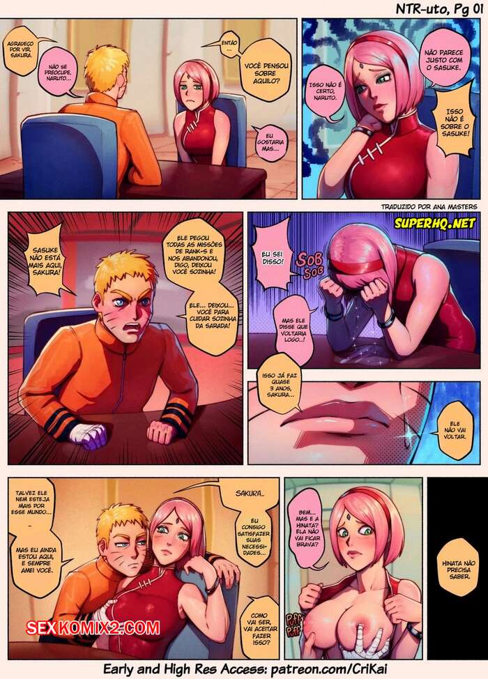 Porno comic Naruto.  Ntr uto. Crikai