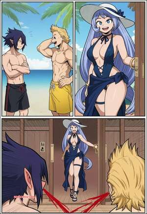 Porno comic Nejire Hado. The Big Threes holiday. PhibsAi