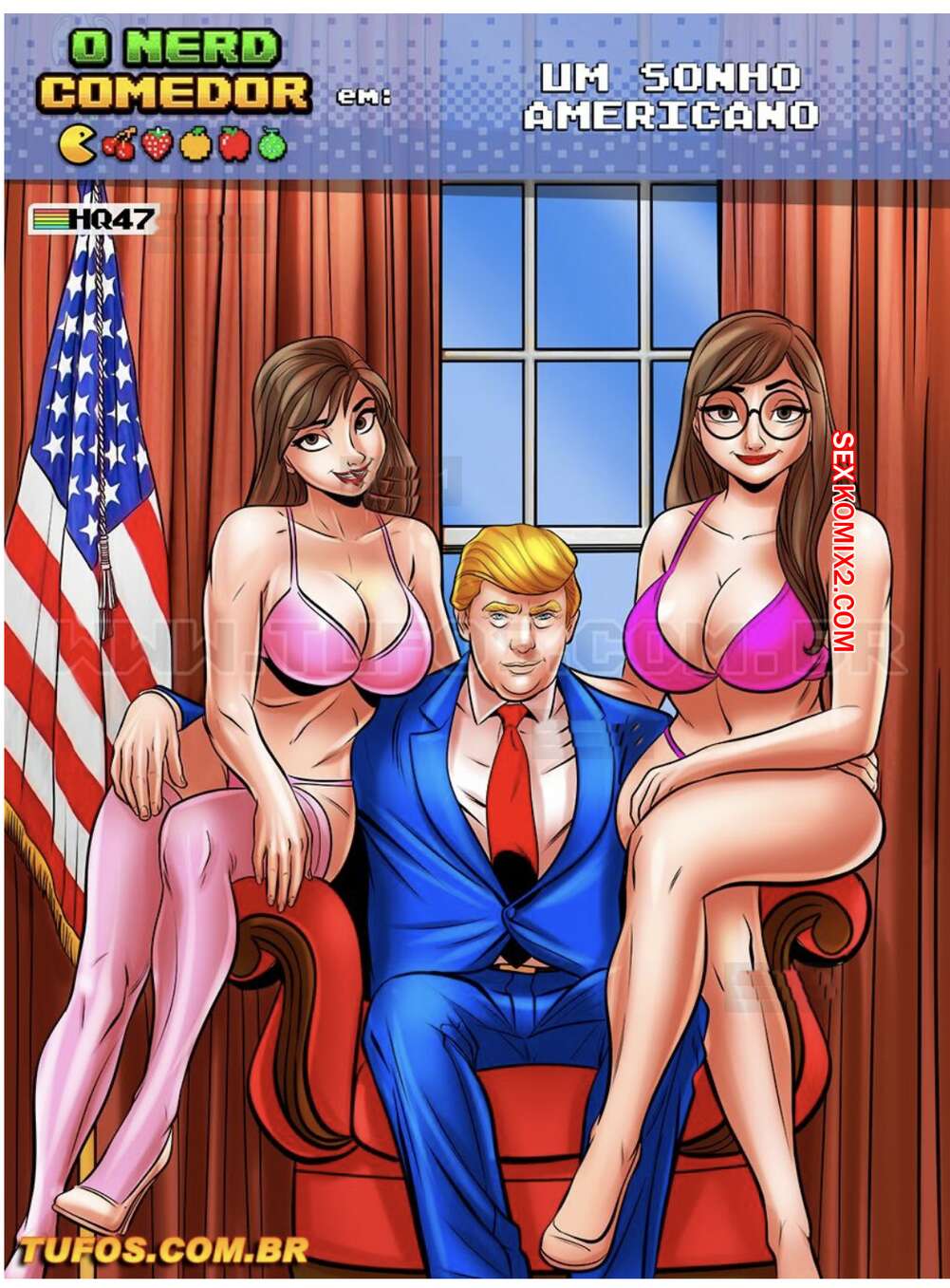 Porno comic O nerd comedor. Parte 47. Um sonho americano. WC TF