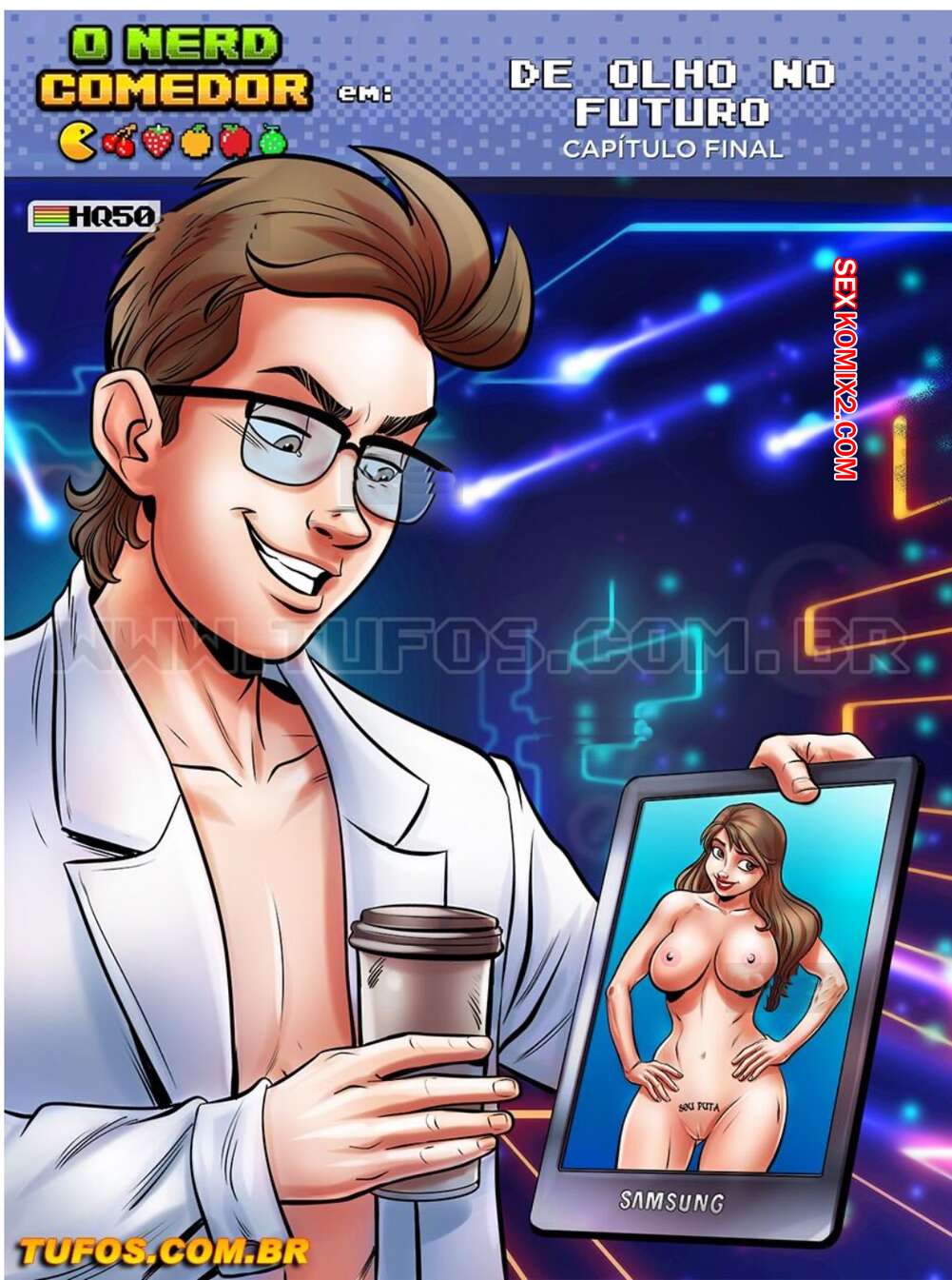 Porno comic O nerd comedor. Parte 50. WC TF