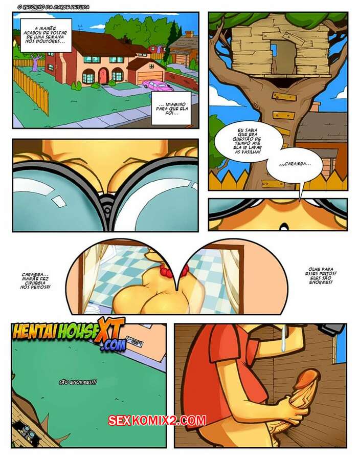 Porno comic O Retorno da Marge Siliconada