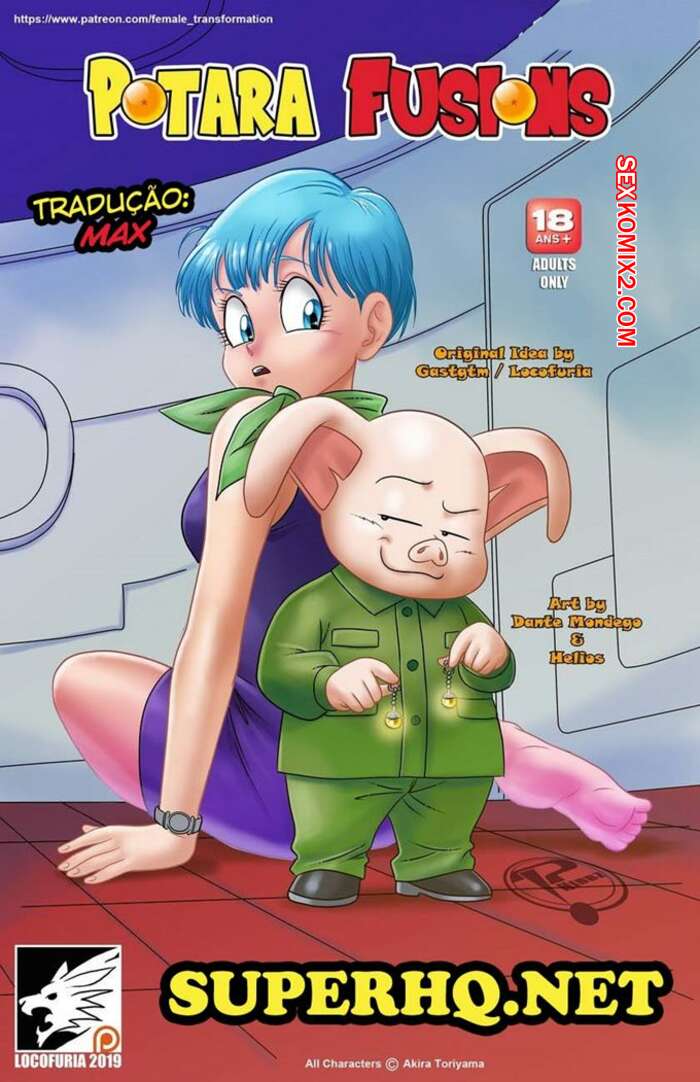 Porno comic Oolong e Bulma a fusão do sexo