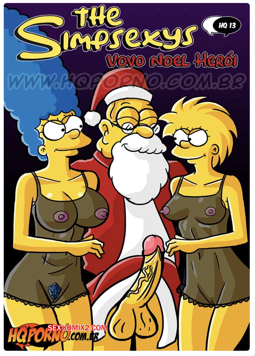 Porno comic Os Simpsexys. Parte 13. Vovo Noel heroi. HQPorno