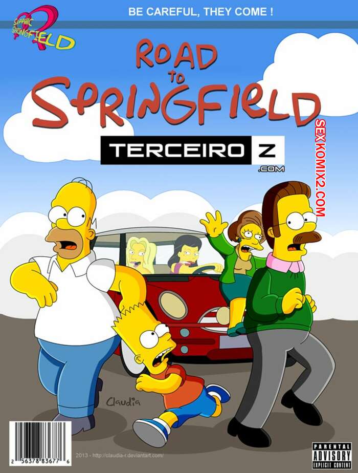 Porno comic Os Simpsons. Road to Springfield
