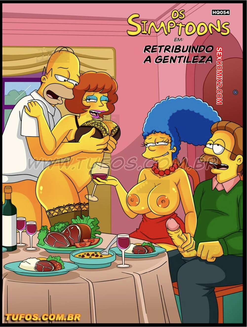 Porno comic Os Simptoons. Parte 55. Retribuindo a gentileza. WC TF