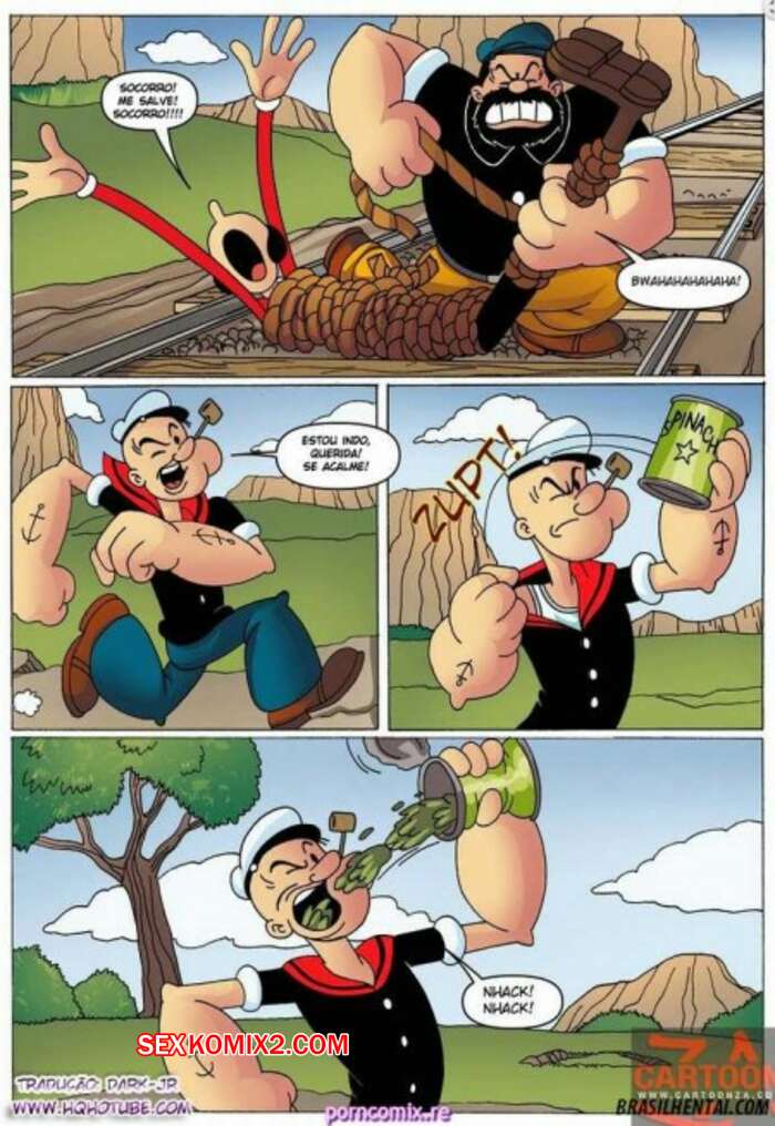 Porno comic Popeye Socando a Rola na Olivia Palito