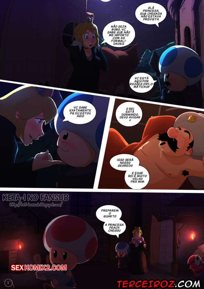 Porno comic Princess Peach. A Princesa Safada