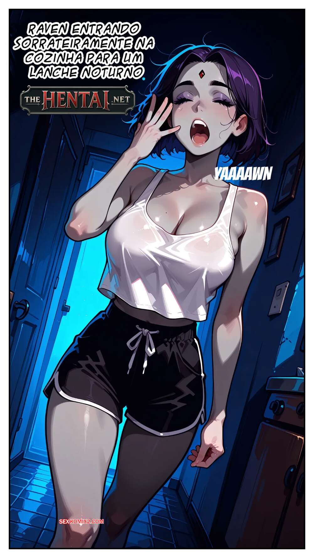 Porno comic Raven Sneaking Into The Kitchen For a Late Night Snack. Mittoshura