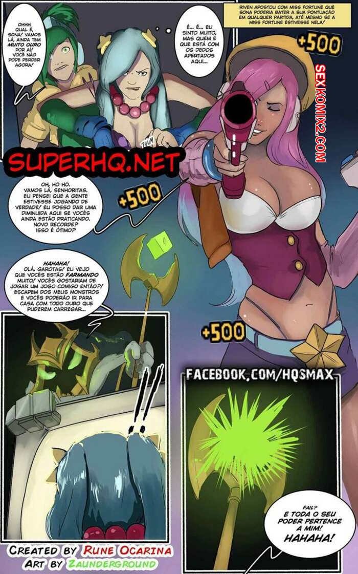 Porno comic Riven e Miss Fortune aposta excitante