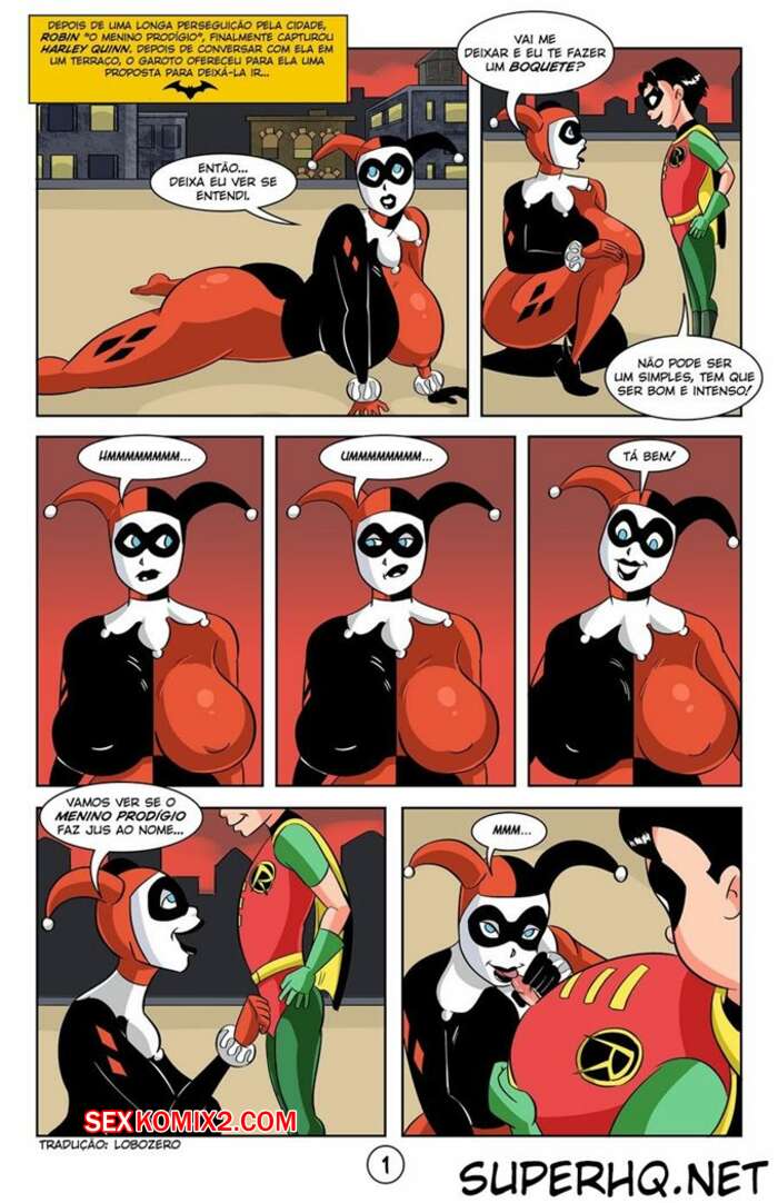 ✅️ Porno comic Robin Alerquina e Mulher Gato sex comic de uma  