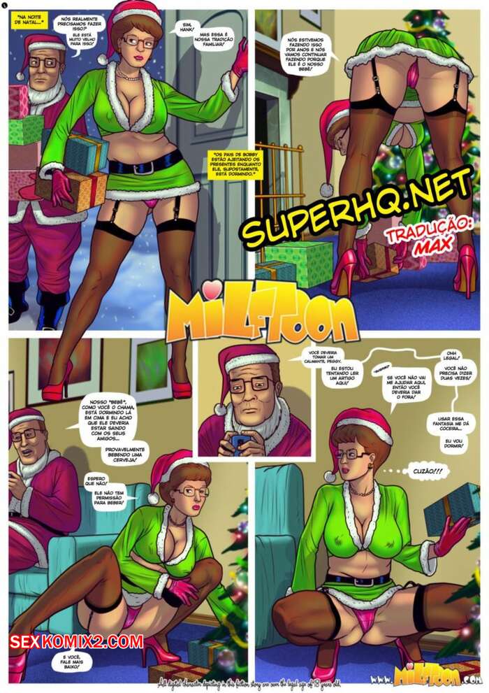 Porno comic Sexo com mamãe na noite de natal. MilfToon