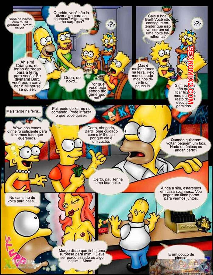 Porno comic Sexo na Familia Simpson